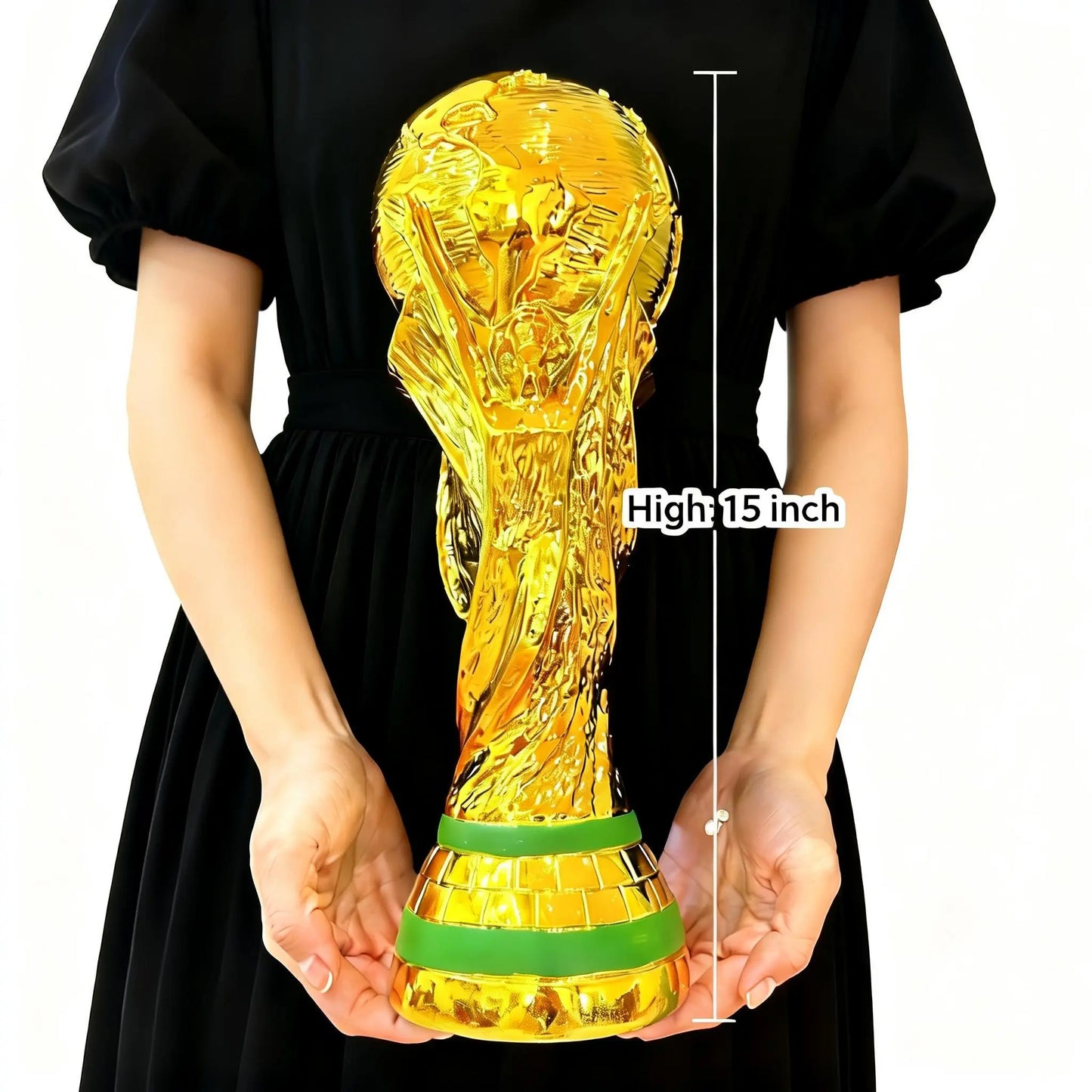 Gold Championship Trophy Cup — Premium Award for Competition, Celebration & Office Decor