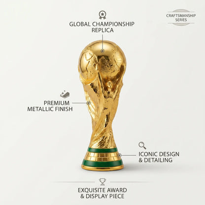 Gold Championship Trophy Cup — Premium Award for Competition, Celebration & Office Decor