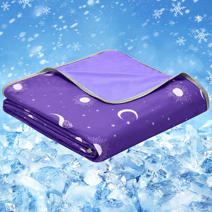 Queen Size Cooling Blanket - Lightweight, Breathable Summer Blanket for Hot Sleepers and Night Sweats, Ideal for Couch and Bed Use, Perfect Gift for Warm Weather