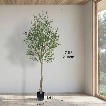Tall Artificial Olive Tree (6, 7 & 8 Ft) — Realistic Faux Plant for Home & Office Decor