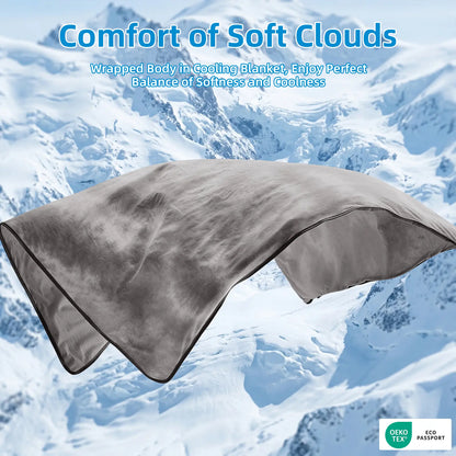 Queen Size Cooling Blanket - Lightweight, Breathable Summer Blanket for Hot Sleepers and Night Sweats, Ideal for Couch and Bed Use, Perfect Gift for Warm Weather