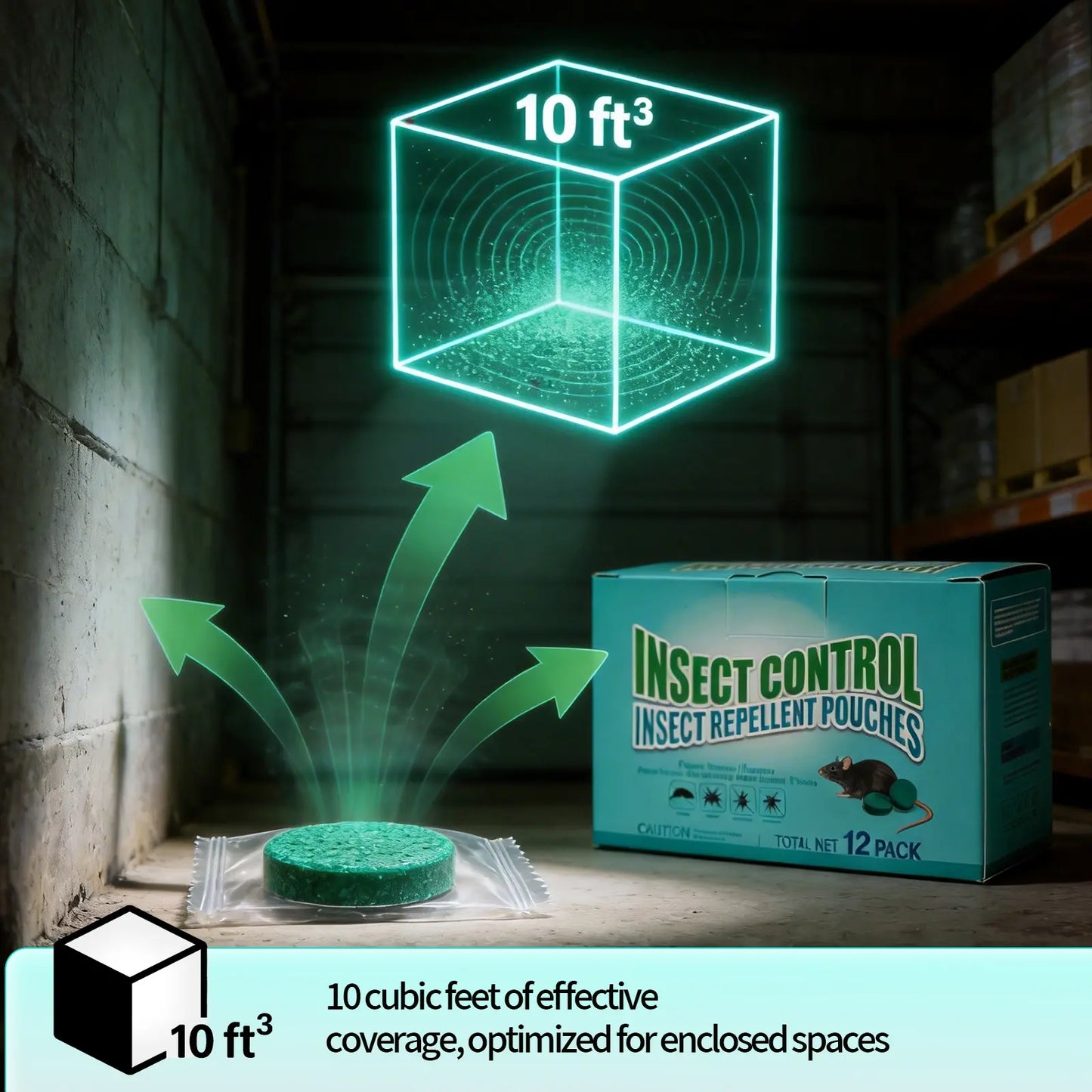 12-Pack Rodent Repellent Balls - Effective Pest Control Solution for Home and Kitchen