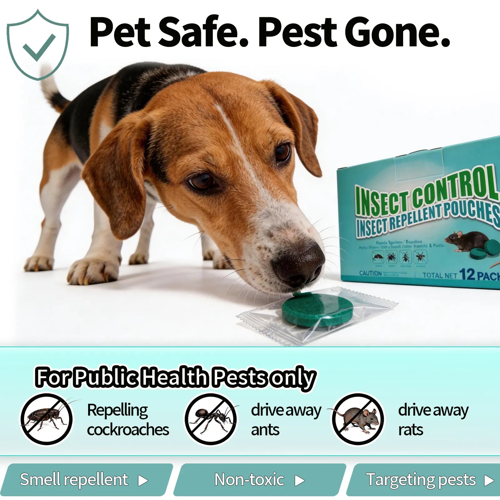 12-Pack Rodent Repellent Balls - Effective Pest Control Solution for Home and Kitchen